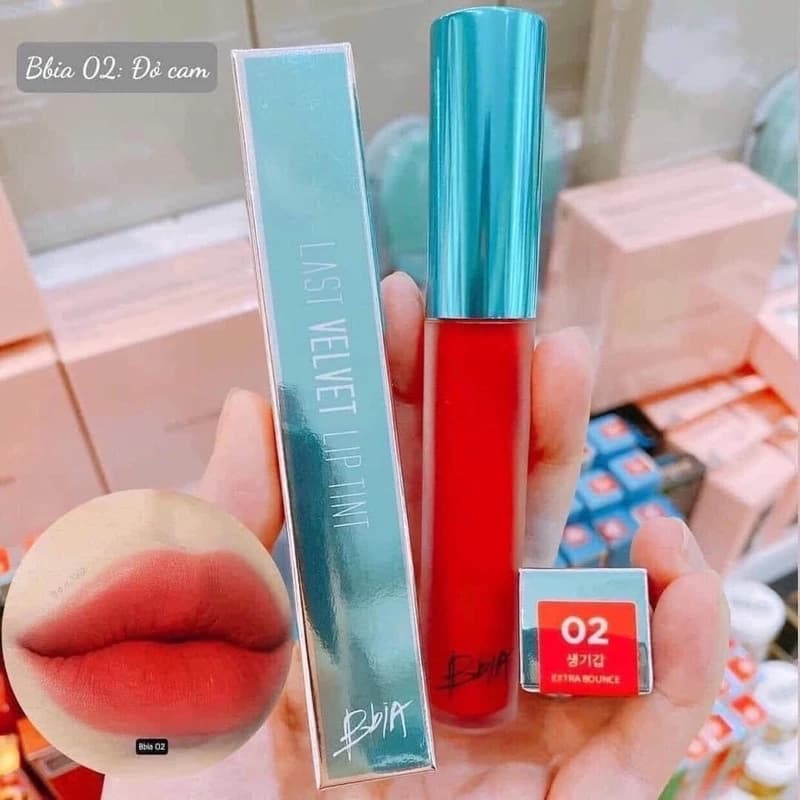[Chính hãng 100%] Son bbia đỏ cam hot trend màu siêu đẹp không kén da