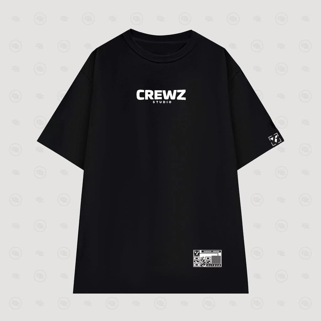 Áo thun tay lỡ unisex Local Brand ,Áo phông in logo CREWZ phong cách Hàn Quốc nam nữ mặc cực chất