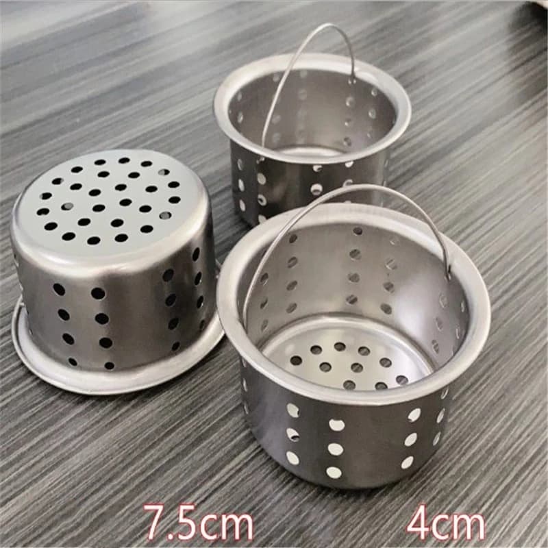 Giỏ Lọc Rác Bồn Rửa Bát, Lọc Rác Inox, Loại Cao Cấp, Có Dây Treo Xách