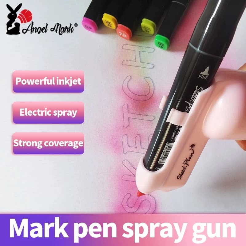 Bút phun điện ANGEL MARK phun sơn vẽ tay đa chức năng/ cọ có thể rửa được dùng đánh dấu/ vẽ tranh nghệ thuật