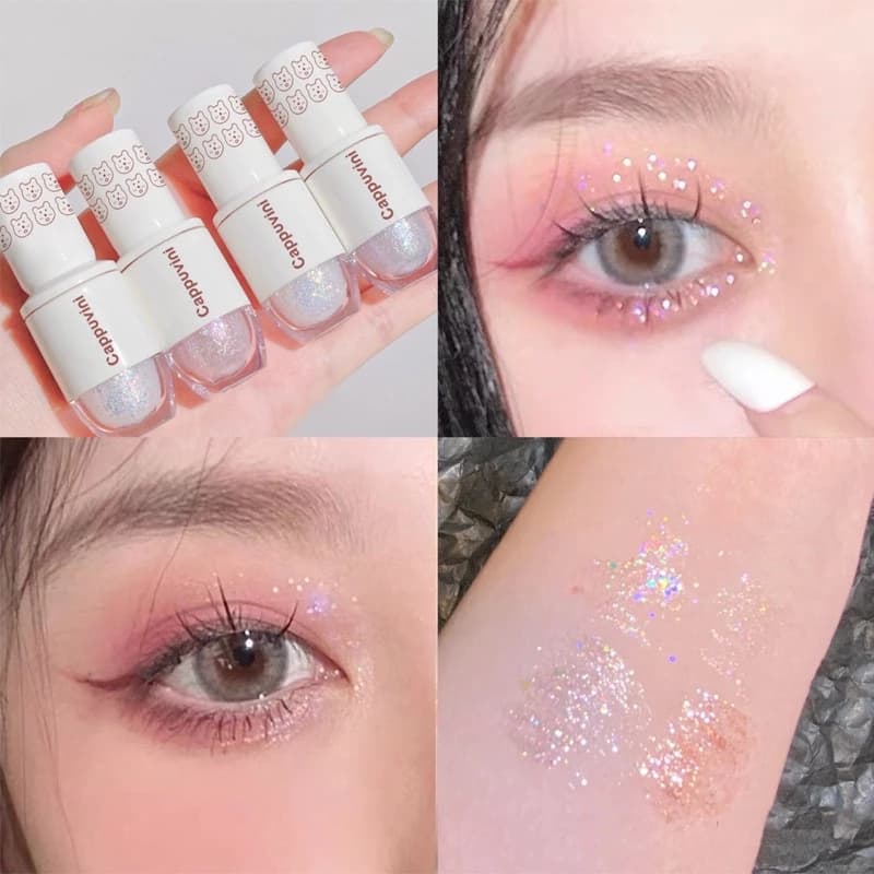 Nhũ mắt dạng lỏng Cappuvini nhũ lấp lánh
