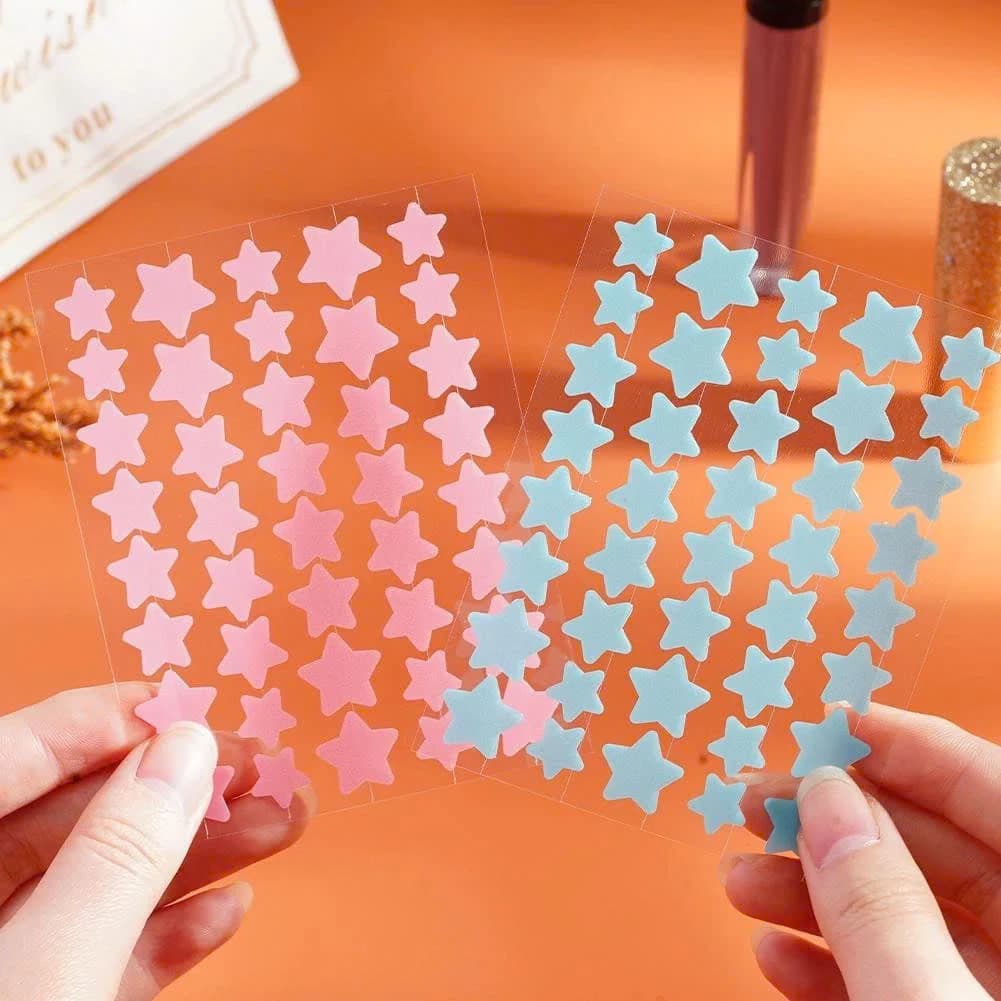 PVN68325 Miếng 40 ngôi sao dán mụn thoáng khí nhiều màu sắc hình ngôi sao miếng dán mụntong khosi888
