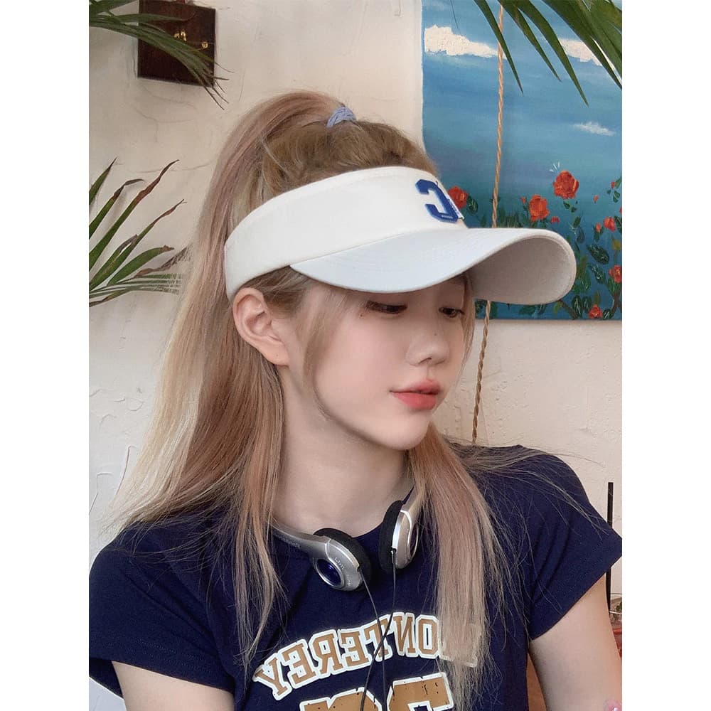 Phiên Bản Hàn Quốc Thường Ngày Chữ C Rỗng Mũ Trên Tất Cả Trận Đấu Mùa Hè Chống Nắng Mũ Có Thể Buộc Đuôi Ngựa Topless Mũ Bóng Chày