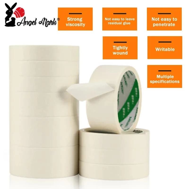Băng Keo Giấy Dán Sơn Xe Hơi / Nhà Cửa Chống Nhăn 9 / 12 / 15 / 18 / 24 / 36 / 48mm