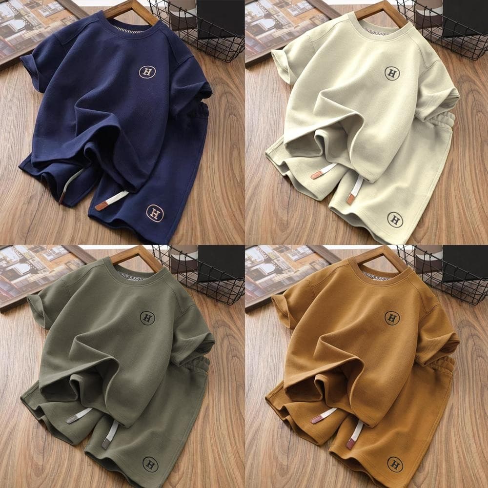 Bộ quần áo cộc tay cho bé trai, bé gái size đại từ 6 đến 65kg thời trang trẻ em MOONBE Bộ chữ H