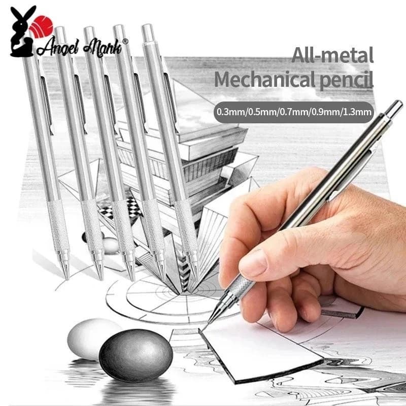 Bút Chì Kim Loại Tự Động 0.3 / 0.5 / 0.7 / 0.9 / 1.32.0mm Dành Cho Học Sinh