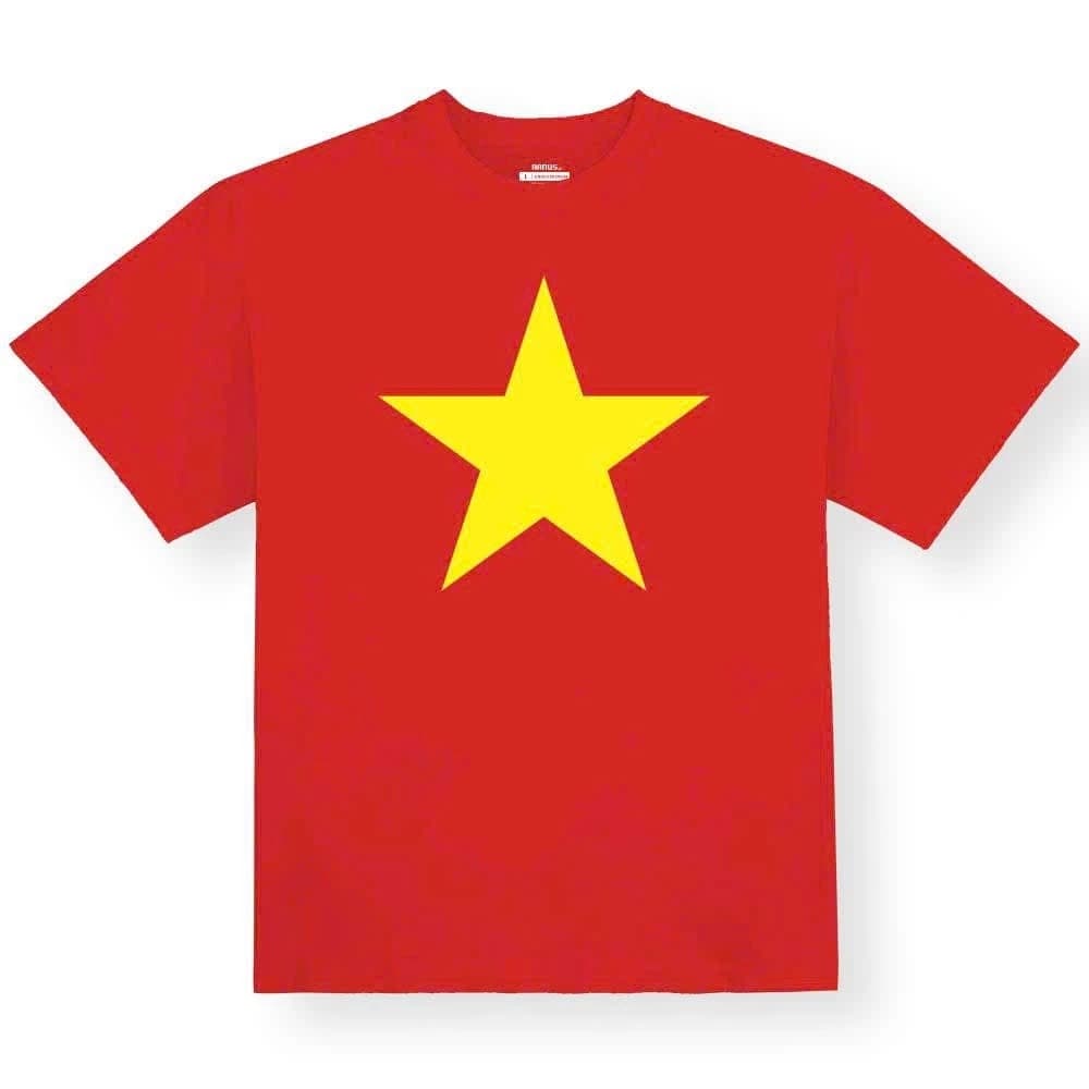 Áo Thun Cờ Đỏ Sao Vàng Tổ Quốc Việt Nam – Unisex chất Cotton Thun Lạnh, Co Giãn, mặc thoáng mát, Mẫu Áo Truyền Thống.