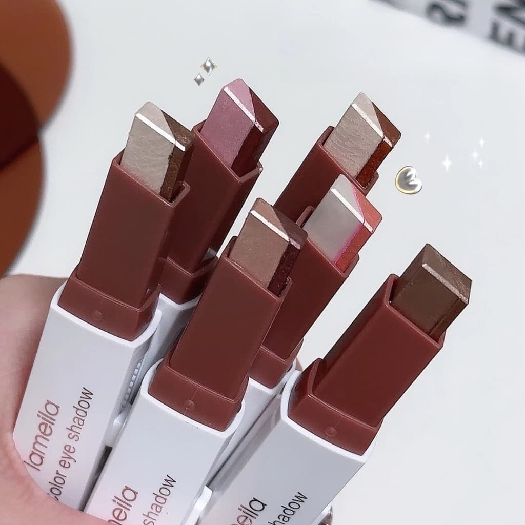 Phấn Mắt Hai Tone Dính Lâu Dài Chống Thấm Nước & Chống Mờ Shimmer Highlighter Trang Điểm Giá Rẻ