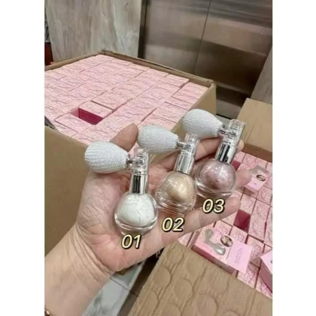 Xịt nhũ Highlight bắt sáng cho mặt và body