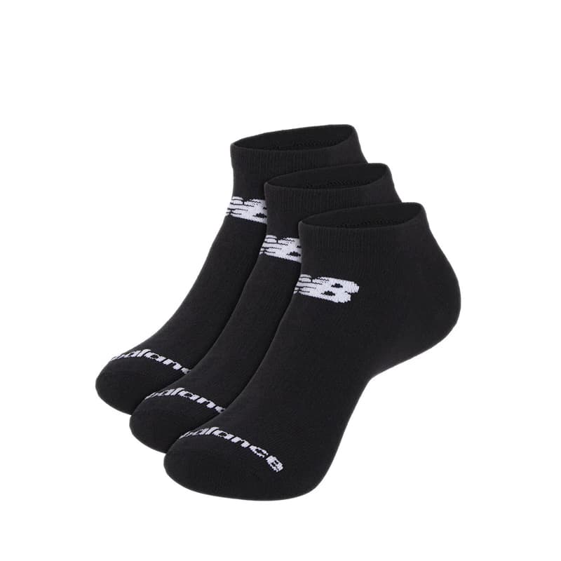 Tất New Balance Everyday Lightweight No Show Unisex 3 Pack - Black