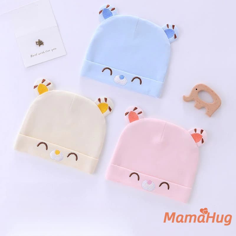 Mũ Bé Cotton Sơ Sinh Mũ Cho 0 6 Tháng Trẻ Sơ Sinh Tập Đi Mềm Mại Dễ Thương Bò Bảo Vệ Đầu Xuân Thu Đông Mũ Bé Cho Bé Trai Bé Gái Thoải Mái Ấm Áp Phụ Kiện Trang Phục Đáng Yêu