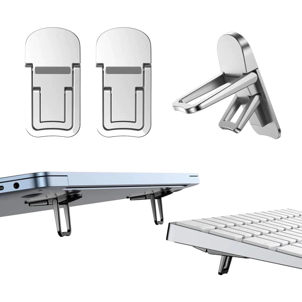 2 Chiếc Giá Đỡ Laptop Mini Di Động Có Thể Gập Lại Nvisible Laptop Riser Cho Notebook Giá Đỡ Làm Mát