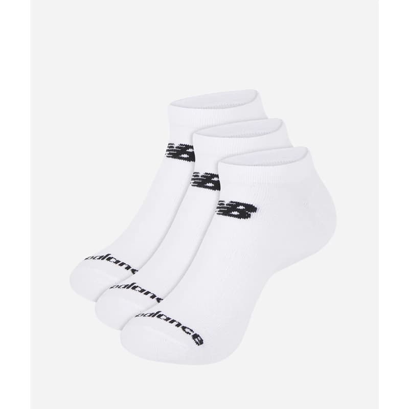 Tất New Balance Everyday Lightweight No Show Unisex 3 Pack - White
