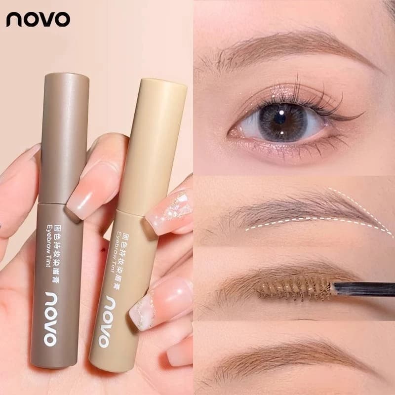 Novo Dye Kem Lông Mày Chống Thấm Nước Lâu Dài Không Phai Màu Không Mờ Lười Tự Nhiên Hoang Dã Lông Mày Màu Nâu Định Hình Nữ