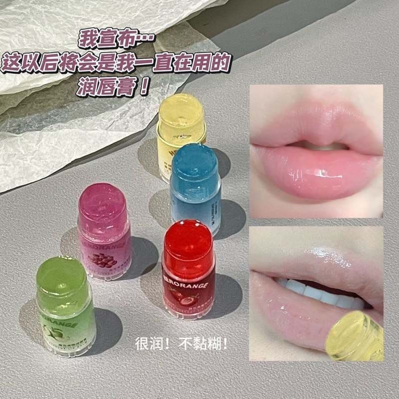 Hương Vị Trái Cây Son Dưỡng Môi Niche Treasure Lip Balm Không Màu Dưỡng Ẩm Dưỡng Ẩm Chống Khô Phai Màu Son Môi Primer