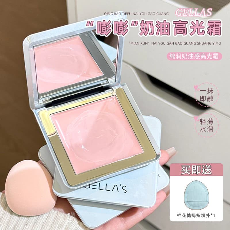 Gellas Kem Độ Bóng Cao Tự Nhiên Làm Sáng Đường Viền Tất Cả Trong Một Tấm Dưỡng Ẩm Độ Bóng Cao