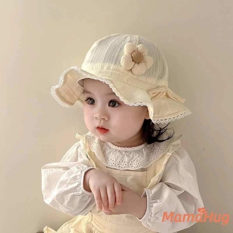 Mũ Chống Nắng Cho Bé Mùa Hè 2026 Cotton Thoáng Khí Hoa Người Cá Nón Dây Đeo Có Thể Điều Chỉnh Bãi Biển Sơ Sinh Ngoài Trời Chụp Ảnh Trang Phục Dễ Thương Đáng Yêu Trẻ Sơ Sinh Cô Gái Đầu Nhẹ