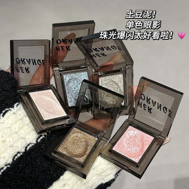 Bảng phấn mắt đơn sắc hun khói Sweet Cool Pearlescent Matte Fine Flash Color Natural Brightening