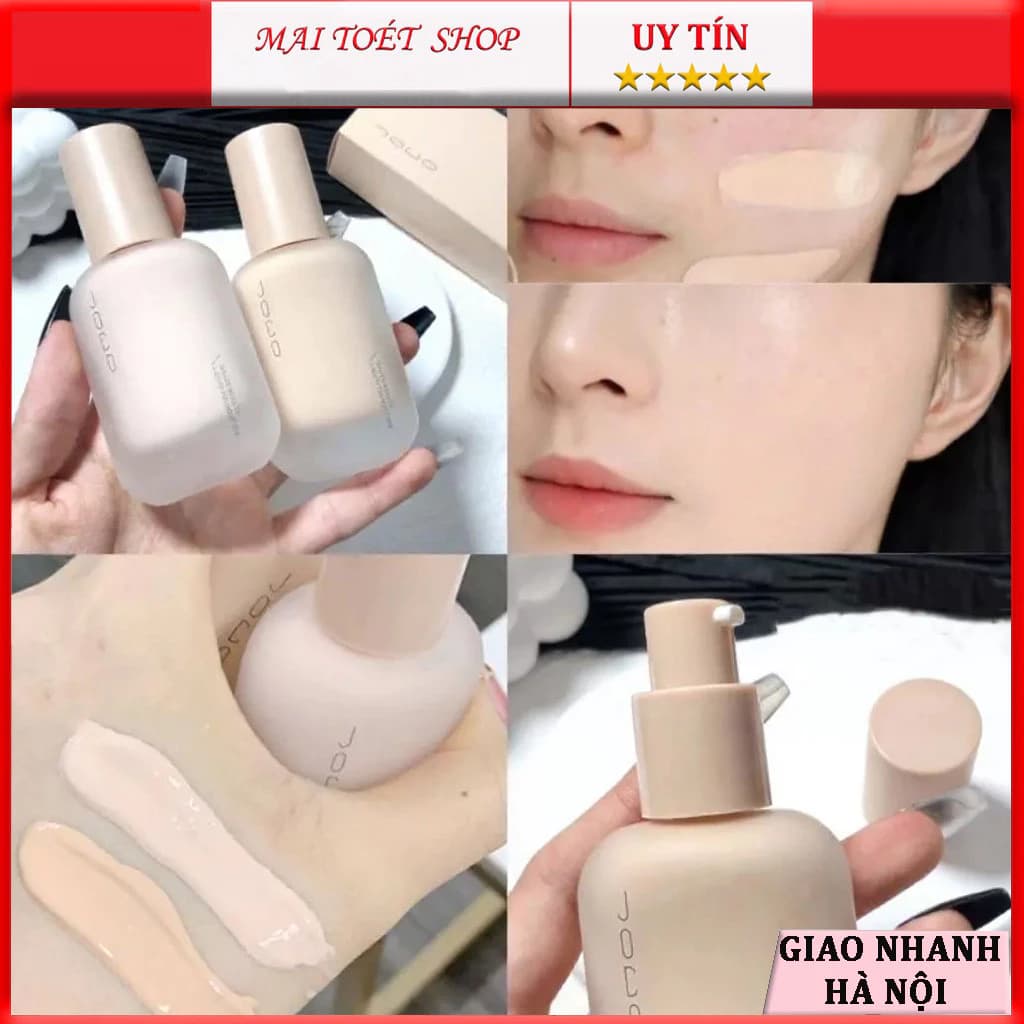Kem Nền JOCO Dạng Lỏng Che Khuyết Điểm Che Phủ Hoàn Hảo Tối Ưu, Kiềm Dầu, Trong Suốt
