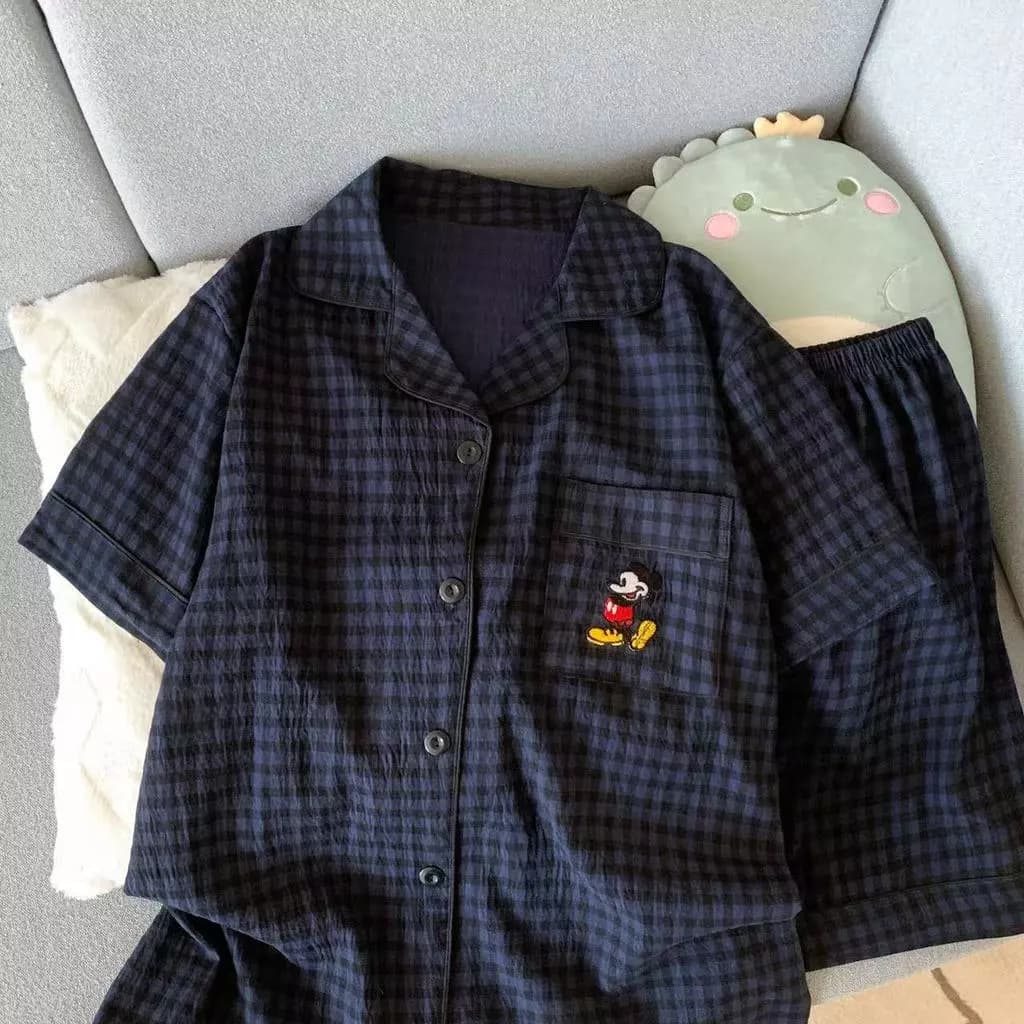 Bộ đồ ngủ Mickey Pijama dễ thương Đồ ngủ nữ mềm mại Thoải mái Có thể mặc ra ngoài đồ mặc nhà 623