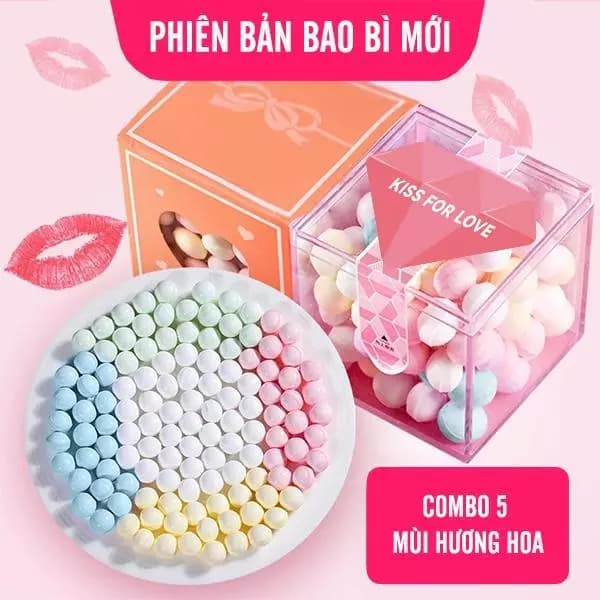 【Kẹo】Kẹo hôn ngọt ngào – Hương trái cây tự nhiên, thơm miệng lâu, giúp tự tin giao tiếp