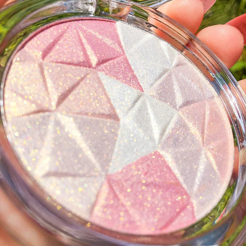 Thịt Heo Bụng Highlighter Contouring Palette Fine Glitter Brightening Eye Corner Brightening Powder Face Glitter Highlighter Powder Blush All-in-One Palette
