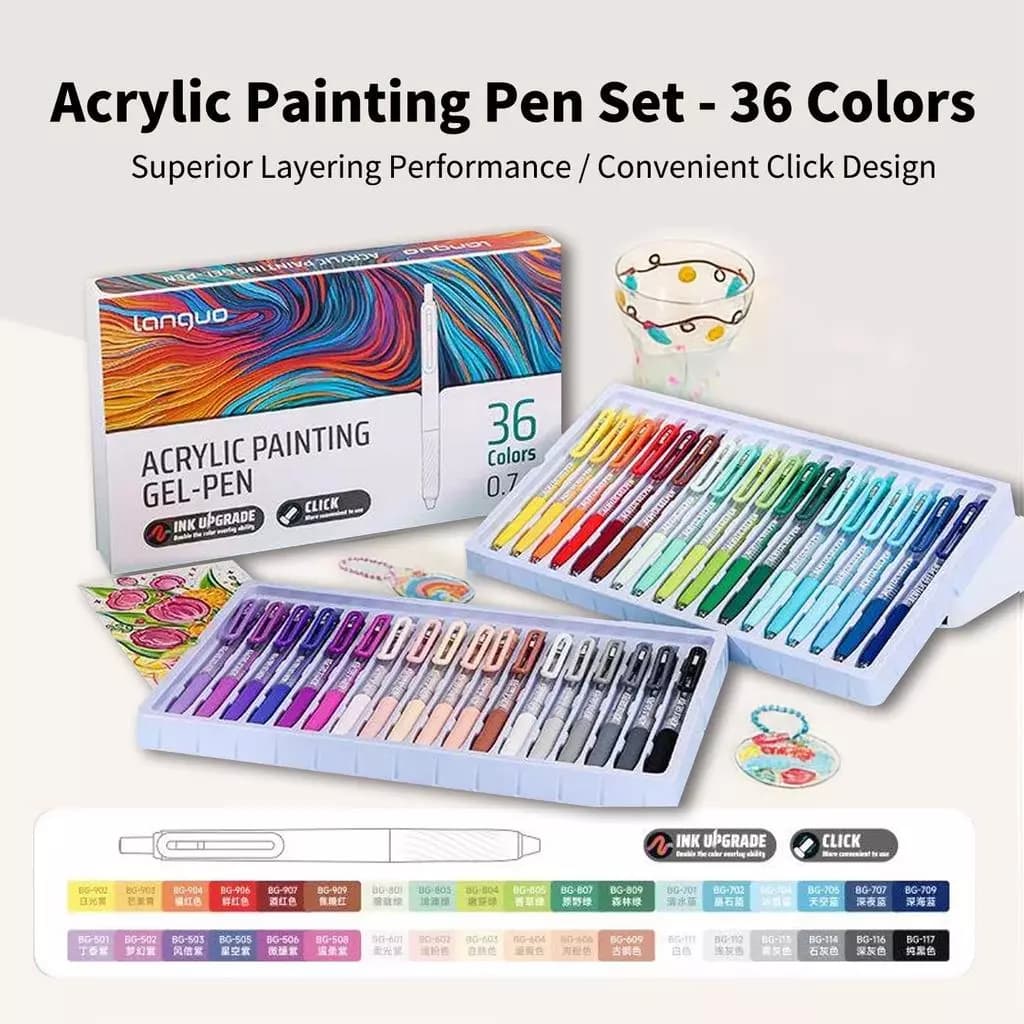 Acrylic Tranh Bút Nhiều Màu Sơn Bút Cao Cấp Nhanh Khô Mực Bộ Bút Vẽ Nghệ Thuật