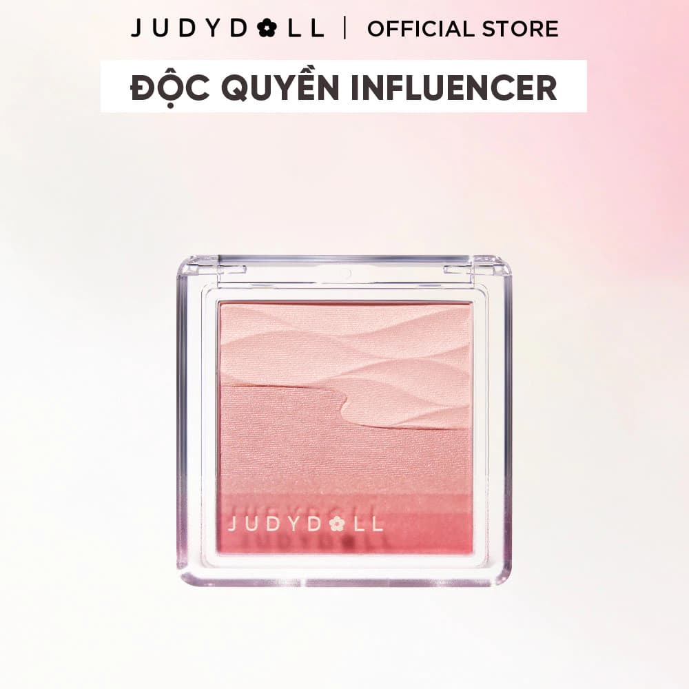 [CB INFLUENCER] Phấn Má Hồng Nhũ Nhẹ JUDYDOLL Satin Blush Căng bóng Mịn lì Không lộ lỗ chân lông Tệp da Bắt sáng Tự nhiên 5g