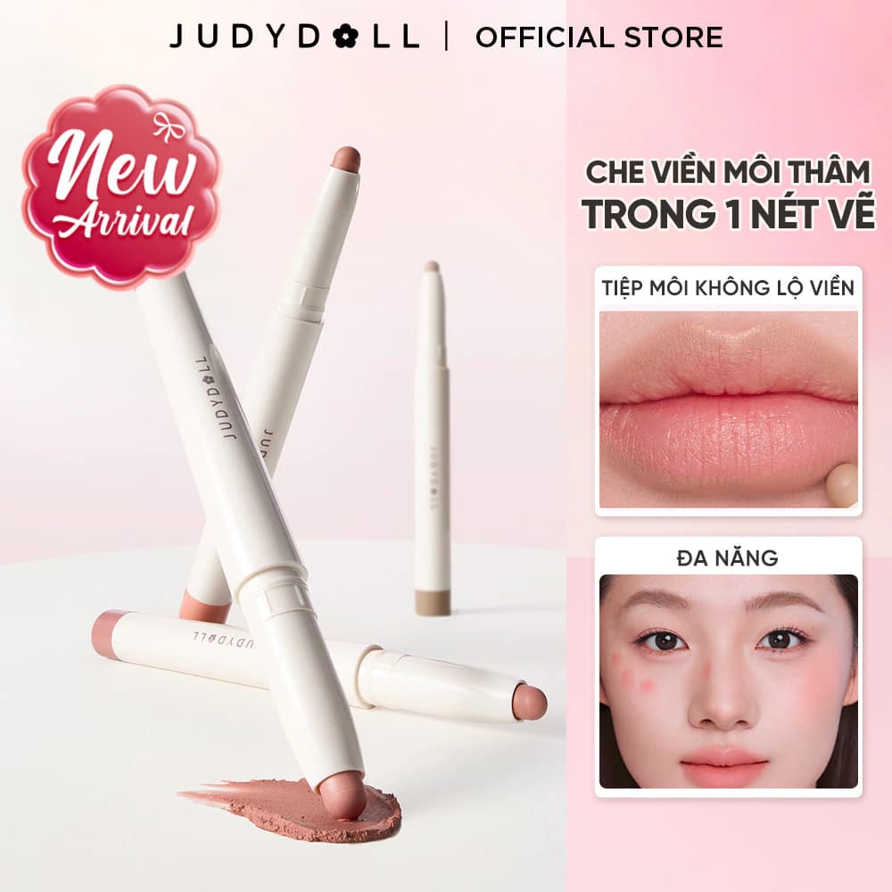 [MỚI] Chì kẻ viền môi JUDYDOLL Soft Matte Lip Pencil Che thâm môi Định hình môi dày Mịn mờ lì Lâu trôi 1,25g