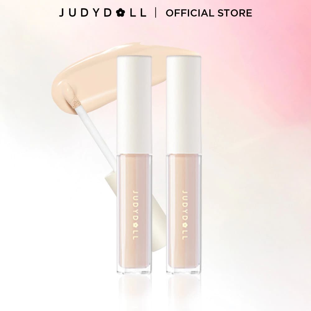 [Combo 2] 2 Kem Che Khuyết Điểm JUDYDOLL Dạng Lỏng Độ Che Phủ Cao Lâu Trôi Tiệp Da Bền Màu Mỏng Nhẹ Kiềm Dầu 3,2g