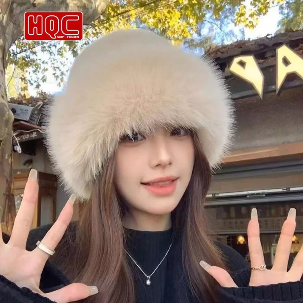 Mũ lông xù giữ ấm phong cách Tây Tạng – Thời trang thu đông
