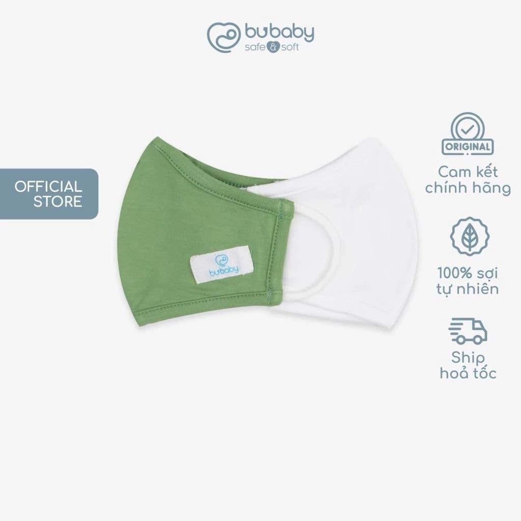 Khẩu trang trẻ em Bambus BU Baby, vải sợi tre cao cấp thông thoáng, kháng khuẩn tự nhiên | ABB030000