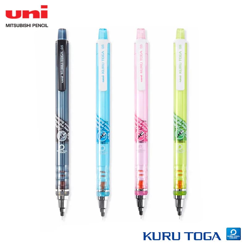 Bút chì cơ Uni Kuru Toga M5-450T 0.5mm Chì chống vỡ Lapicero Lapiceras tẩy