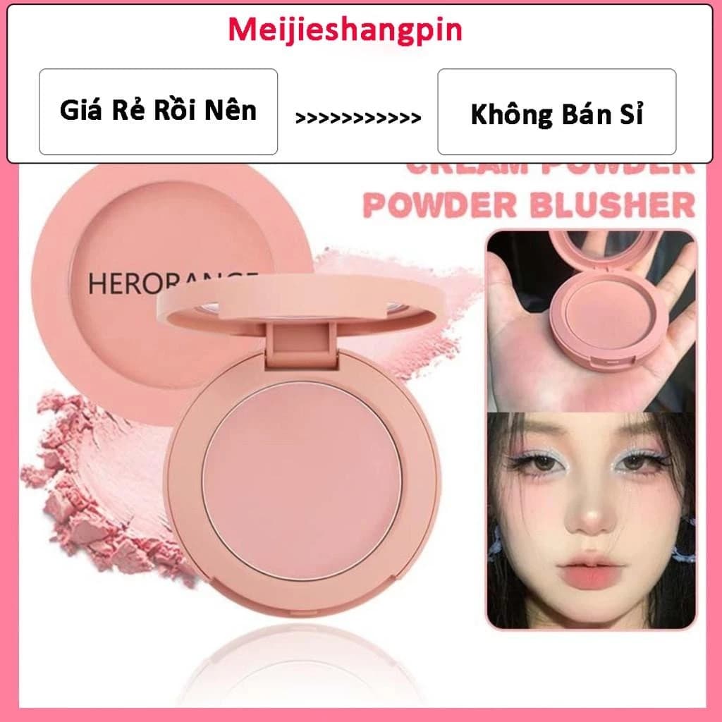Phấn má hồng đơn sắc Herorange tự nhiên chống thấm nước lâu trôi