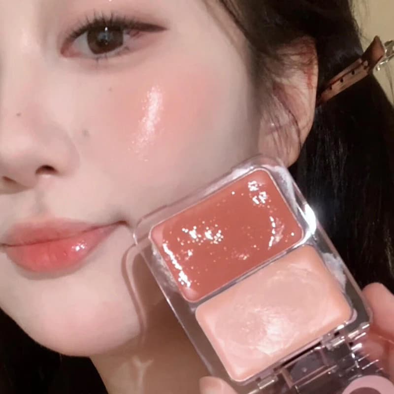 Vitality Water Gloss Hai Màu Blush Cream Làm Sáng Mặt Sửa Chữa Làm Nổi Bật Một Đa Năng Nước Bóng Da Tự Nhiên