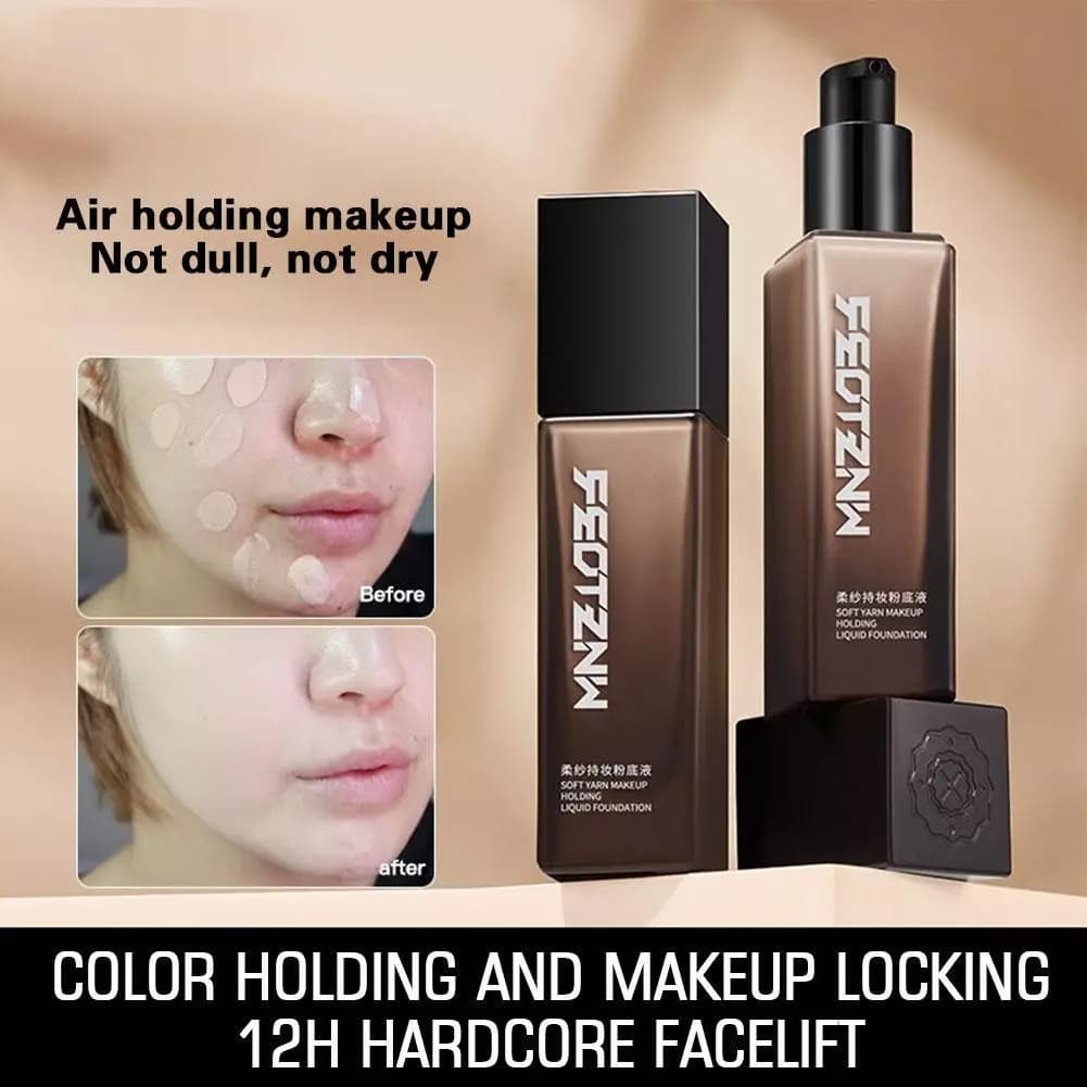 FEOTZNW Kem Nền FEO Dạng Lỏng Kháng Mềm Kem Nền Dạng Lỏng Chống Thấm Nước Và Không Dễ Phai Màu Nước Lâu Trôi Bền Màu Che Mọi Khuyết điểm