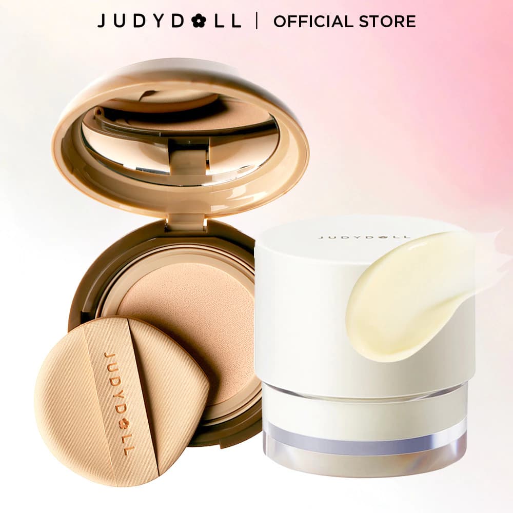[COMBO 2] Combo Phấn Nước JUDYDOLL Long Wearing Cushion 14g & Kem Lót Kiềm Dầu Dưỡng Ẩm 30g