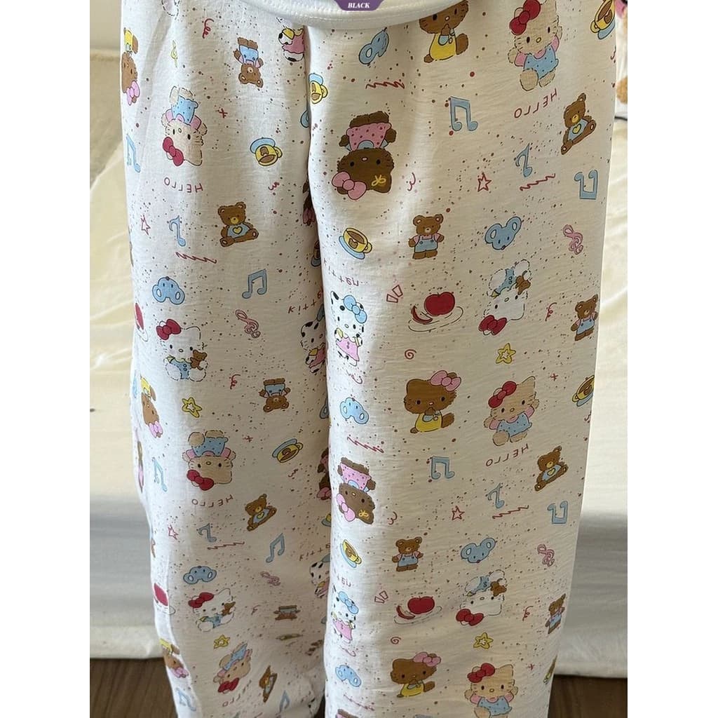 Quần Pyjama Nữ Thời Trang Cho Mùa Hè, Phong Cách Hoạt Hình Nhật Bản