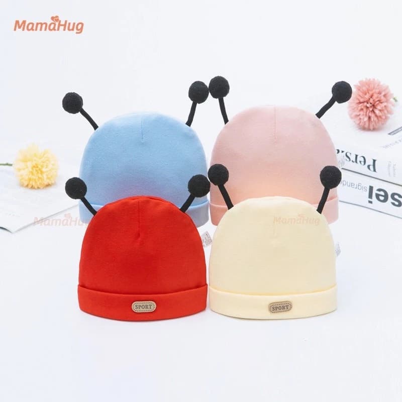 Mũ Bé Sơ Sinh Thu Đông Dày Hai Lớp Dralon Vải Liền Mạch Mũ Bà Bầu Cho 0-3 Tháng Trẻ Sơ Sinh Tập Đi Mềm Mại Ấm Áp Thoáng Khí Mũ Phụ Kiện Cho Bé Trai Bé Gái