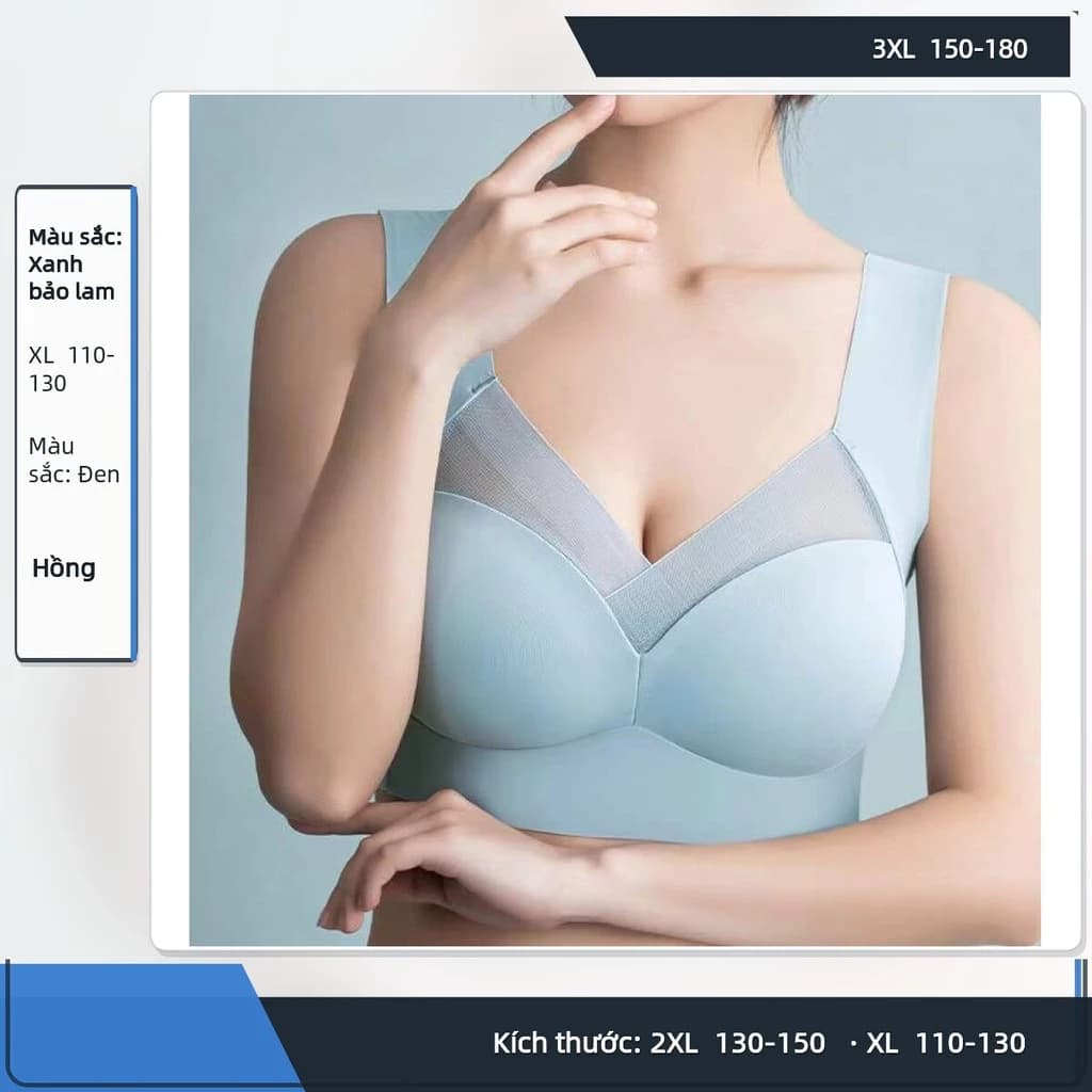 Áo lót nữ không gọng dạng yếm ôm gọn cố định cúp ngực thoáng mỏng nhẹ mặc hàng ngày và thể thao