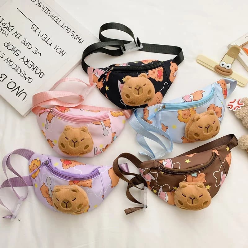 Hoạt Hình Mới Búp Bê Túi Messenger Trẻ Em Ngực Túi Mẫu Giáo Bé Trai Bé Gái Dễ Thương Ví Đựng Tiền Xu