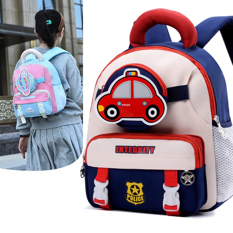 Mới Thiết Kế Niche Schoolbag Trẻ Em Schoolbag Phong Cách Phương Tây Dễ Thương Dung Tích Lớn Bé Trai Bé Gái Ba Lô