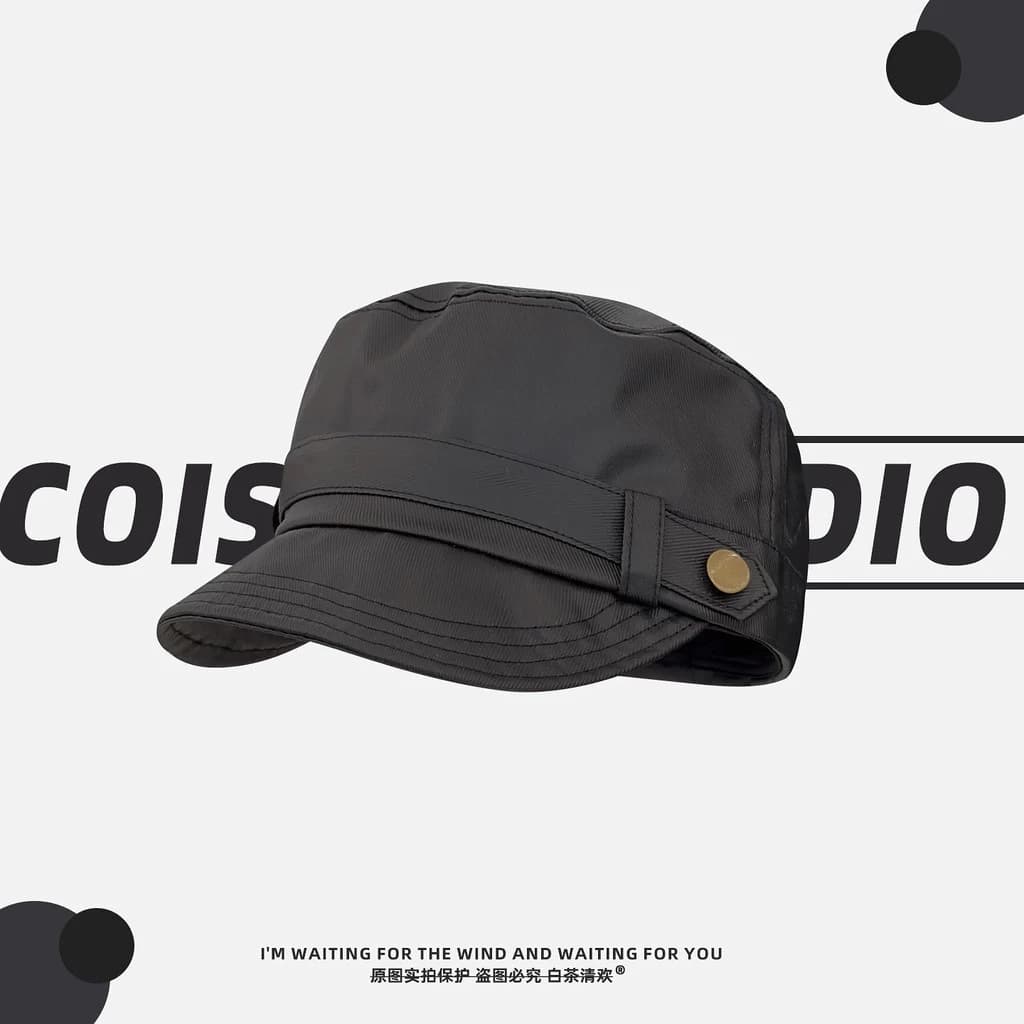 Phong Cách Anh Quốc Retro Flat-Top Đạt Đỉnh Mũ Phù Hợp Với Mặt Nhỏ Mũ Newsboy