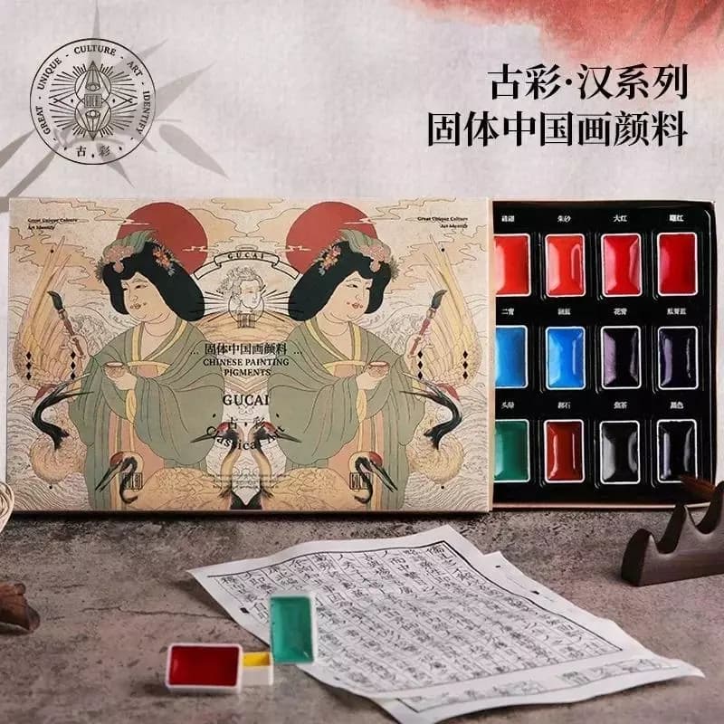 Sơn rắn màu nước phong cảnh Paul Rubens cao cấp dành cho người mới bắt đầu Đồ dùng 12 / 24 màu