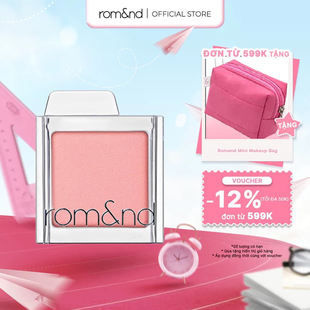 [Rom&nd] Bảng phấn mắt mini Romand Slide In Single