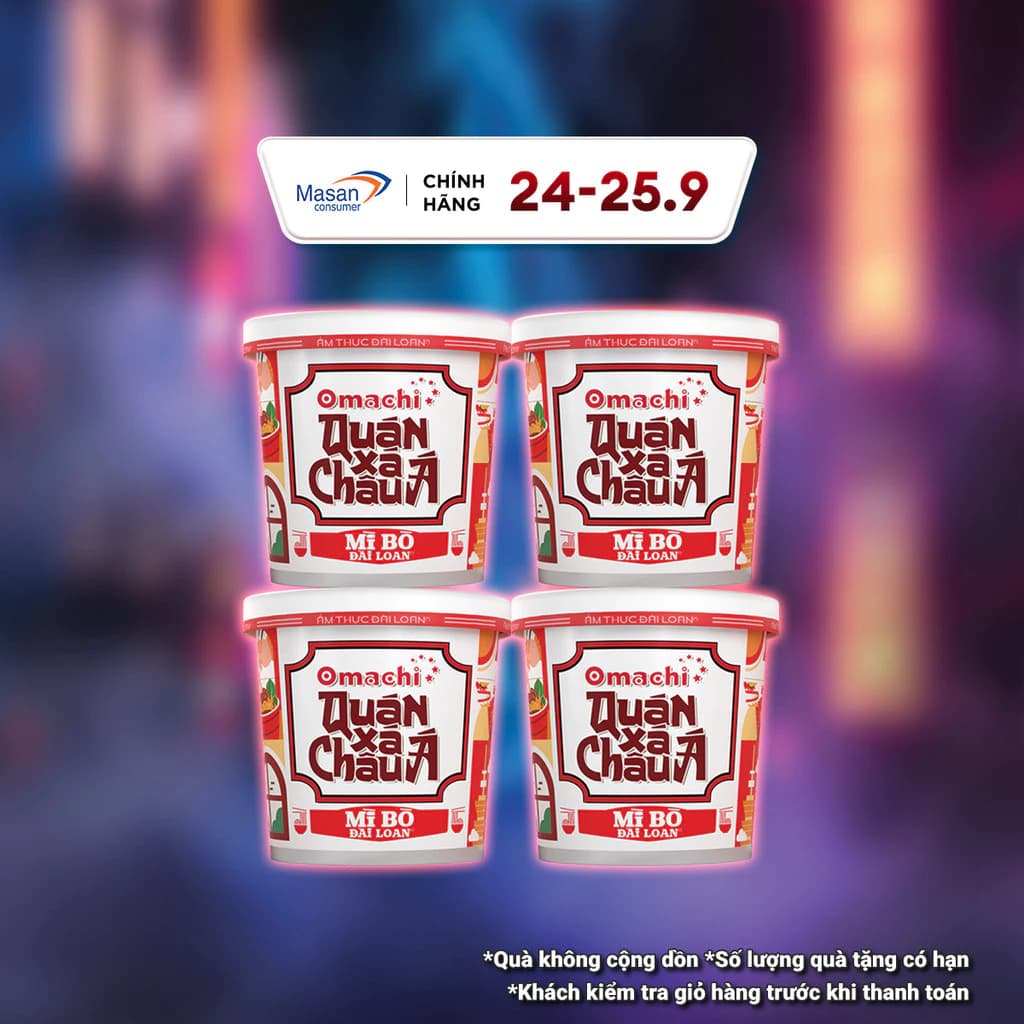 [Chọn Món] Combo 4 Hộp đồ ăn Omachi Quán Xá Châu Á