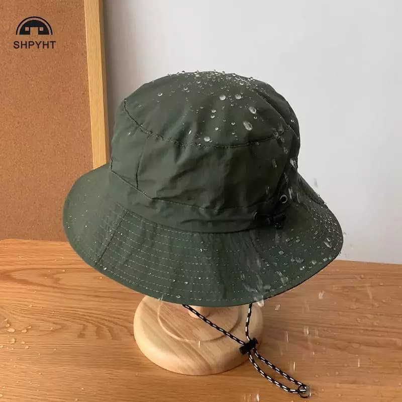 [SHPYHT] Mũ ngư dân chống nước mùa hè Qui-Drying Mũ leo núi ngoài trời Mũ che nắng Mũ mới