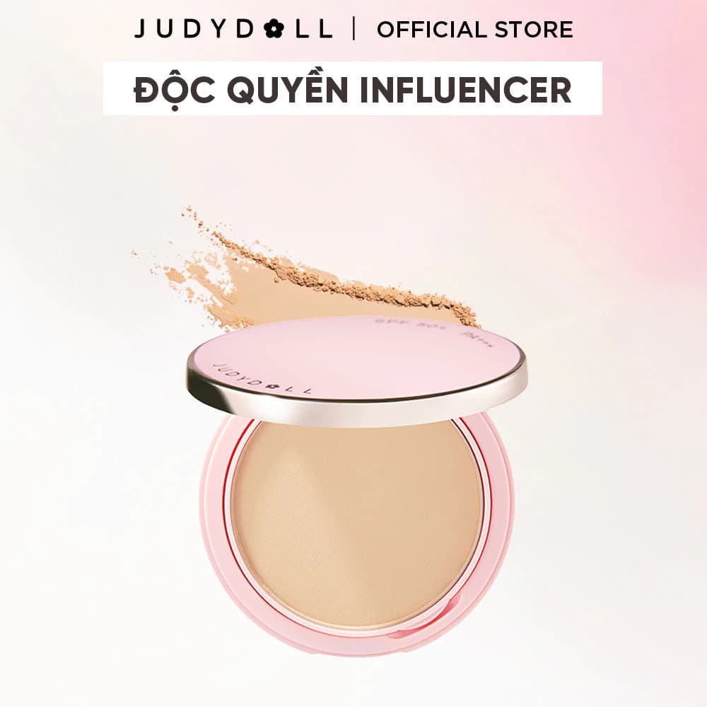 [KOL] JUDYDOLL Phấn Nền JUDYDOLL Peach Skin Matte 2-Way Cake Khô Thoáng Mịn Da 8.5g