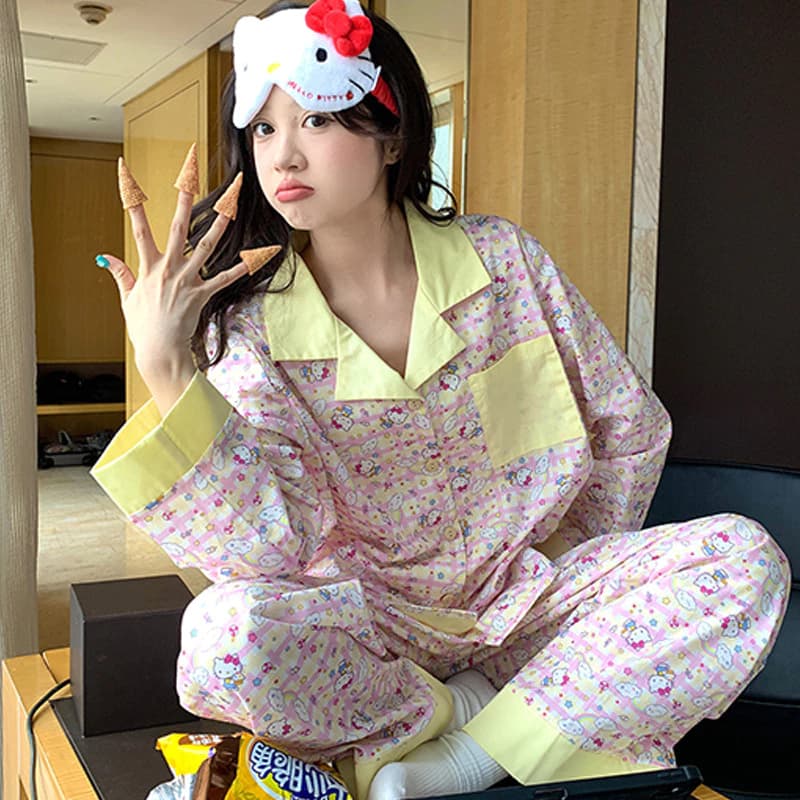 Bộ Đồ Ngủ Nữ Bộ Đồ Ngủ Mùa Xuân Thu Dài Tay Đồ Người Phụ Nữ Mặc Ở Nhà Mặc Mặc Ngủ