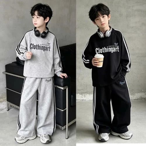 [Quà tặng 1 kẹo Chupachup hoặc không có gì khi mua sản phẩm bất kỳ] Bộ thu đông nỉ cho bé trai 18-50kg CLO